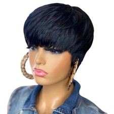 Short black pixie for sale  USA
