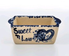 Antigo suporte para pacote de açúcar de cozinha cerâmica grés doce e baixo coração floral azul comprar usado Antigo suporte para pacote de açúcar de cozinha cerâmica grés doce e baixo coração floral azul comprar usado  Enviando para Brazil