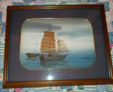 Vintage framed watercolor for sale  San Antonio