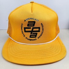 Boné Snapback Vintage ACPA American Concrete Pumping Rope Trucker Hat comprar usado  Enviando para Brazil