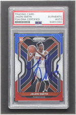 Panini Prizm Prizms assinado por Jalen Smith 2020-21 vermelho branco e azul #300 RC (PSA) comprar usado  Enviando para Brazil