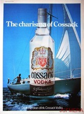 Usado, 1977 'Cossack' Vodka Advert #7 - Impressão original (iate) AD comprar usado  Enviando para Brazil
