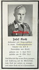 Sterbebild wwii feldwebel gebraucht kaufen  Gottmadingen