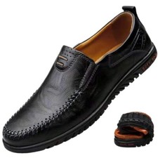 Sapatos masculinos de couro luxo casual mocassins formais sapatos de condução comprar usado  Enviando para Brazil