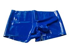 Roupa íntima boxer masculina de látex azul escuro com bainha peniana látex comprar usado  Enviando para Brazil