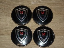 Rodas de liga leve de luxo para tenda para festas pretas/cromo tampas de centro de roda personalizadas # C-105 (4) comprar usado  Enviando para Brazil