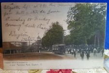 Fairview Park bonde e montanha-russa Dayton Ohio PC colorido 3 cancelamentos 1907 comprar usado  Enviando para Brazil