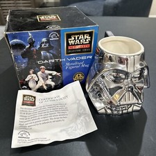 Caneca Star Wars Darth Vader cromada. 100% cerâmica. 1997 Vintage comprar usado  Enviando para Brazil