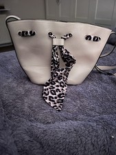 Cream handbag attached for sale  KIRKLISTON