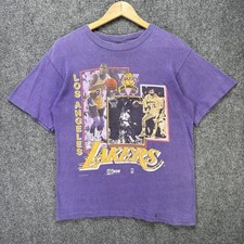 Camisa Vintage Los Angeles Lakers Adulto Pequena Roxa Anos 90 EUA Basquete NBA Shaq, usado comprar usado  Enviando para Brazil