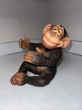 Decoração de bar de garrafa de vinho macaco bêbado sorridente novidade vintage comprar usado  Enviando para Brazil