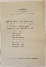 Volantino maria inno usato  Foligno