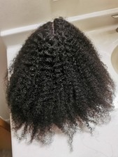 Usado, Peruca de cabelo bonito de alta qualidade 14 polegadas cabelo humano crespo encaracolado novo na caixa comprar usado  Enviando para Brazil