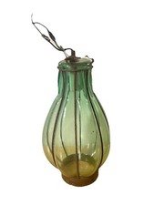 Abajur de teto artesanal de ferro forjado e vidro verde soprado à mão vintage comprar usado Abajur de teto artesanal de ferro forjado e vidro verde soprado à mão vintage comprar usado  Enviando para Brazil