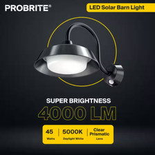 PROBRITE SNEB50-MS-5K-BZ Equivalente LED Preto Montado na Parede Sensor de Movimento Solar comprar usado  Enviando para Brazil