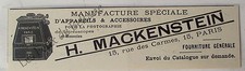 Publicité ancienne stereoscop d'occasion  Beaumont-de-Lomagne