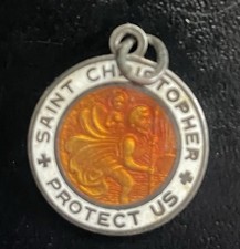 Sterling enamel saint for sale  Covina
