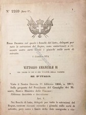 Decreto regno italia usato  Vimodrone