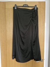 Black satin skirt for sale  HIGH PEAK