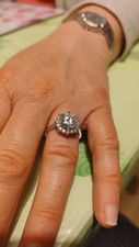 Stunning moissanite ring for sale  BIDEFORD