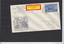 CANADÁ-CAPA-1946-AR-ENTREGA ESPECIAL-EXPRESSO-PRIMEIRO VOO-OTTAWA PARA ALAMEDA-VF comprar usado  Enviando para Brazil