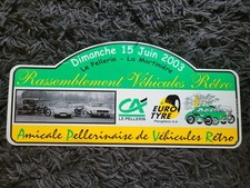 Plaque rallye plastique d'occasion  Plonéour-Lanvern