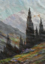 Landscape painting view d'occasion  Expédié en Belgium