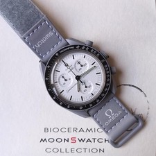 hot x Omega Bioceramic Mission to the Moonphase Snoopy MoonSwatch - Com Caixa comprar usado  Enviando para Brazil