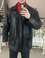 Vintage black leather for sale  TEDDINGTON