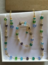 Parure con cristalli usato  Torre Canavese