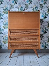 Commode vintage rotin d'occasion  Saint-Amand-les-Eaux