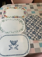 Usado, Conjunto de 4 Placemats Vintage Corelle Corning Coordinates Balcão Mesa comprar usado  Enviando para Brazil