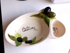 Olive dish pottery for sale  PORTSMOUTH