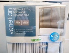 Dunelm hardwood venetian for sale  BROADSTONE
