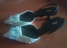 Zara slingback gioiello usato  Roma