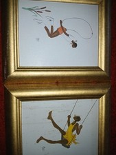 Arte emoldurada pelo artista ANNIE LEE ASSINATURA CANTO INFERIOR DIREITO SWING ART 2 fotos, usado comprar usado  Enviando para Brazil