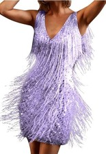 Ladies sleeveless fringed for sale  REDDITCH