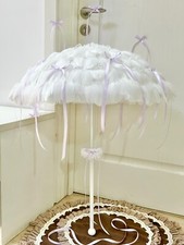 guarda-chuva branco feito à mão, guarda-chuva lolita, cosplay, presente de aniversário, presente exclusivo comprar usado  Enviando para Brazil