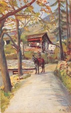 Cartolina postcard illustrata usato  Milano