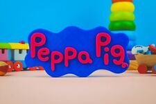 Peppa Pig Logo 3D Impresso Pretend Play Toy Learning 20th Century Fox TVOKIDS, usado comprar usado  Enviando para Brazil
