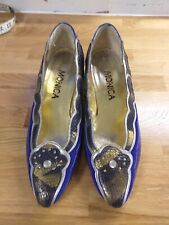 Vintage leather blue for sale  WISBECH