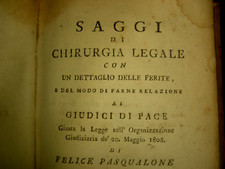 Saggi chirurgia legale usato  Italia