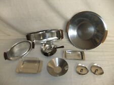 Aço inoxidável Dinamarca - Pratos de servir RETRO, alguns com alças de teca - 5C6C comprar usado  Enviando para Brazil
