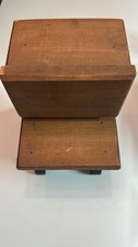 Banqueta de madeira vintage miniatura rústica 8x6 banco primitivo comprar usado  Enviando para Brazil