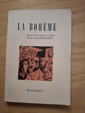 Libretto opera boheme usato  Castenaso