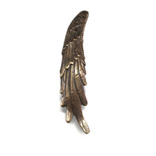 ANGEL WINGS NICKEL 13" porta de latão oca PUXAR asas cabo prata 36 cm comprar usado  Enviando para Brazil