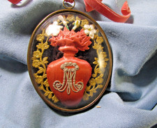 Coeur marie tissu d'occasion  Saverdun