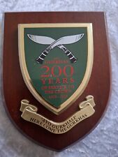 Military regiment plaque for sale  ROCHESTER