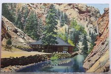 Cartão postal Colorado Springs South Cheyenne Canon Seven Falls Trout Pool Pavilion comprar usado  Enviando para Brazil