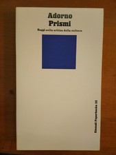 Theodor w.adorno prismi usato  Italia